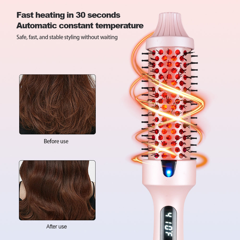 DV Essentials 2-in-1 Electric Straightening & Curling Comb — Portable Heated Styling Brush