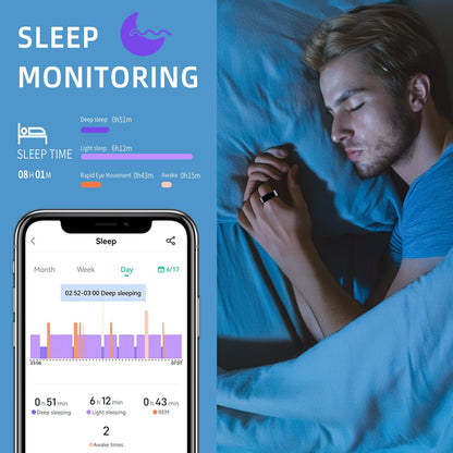 DV Essentials Smart Health Ring — Fitness, Sleep & Heart Rate Tracker with IP68 Waterproof