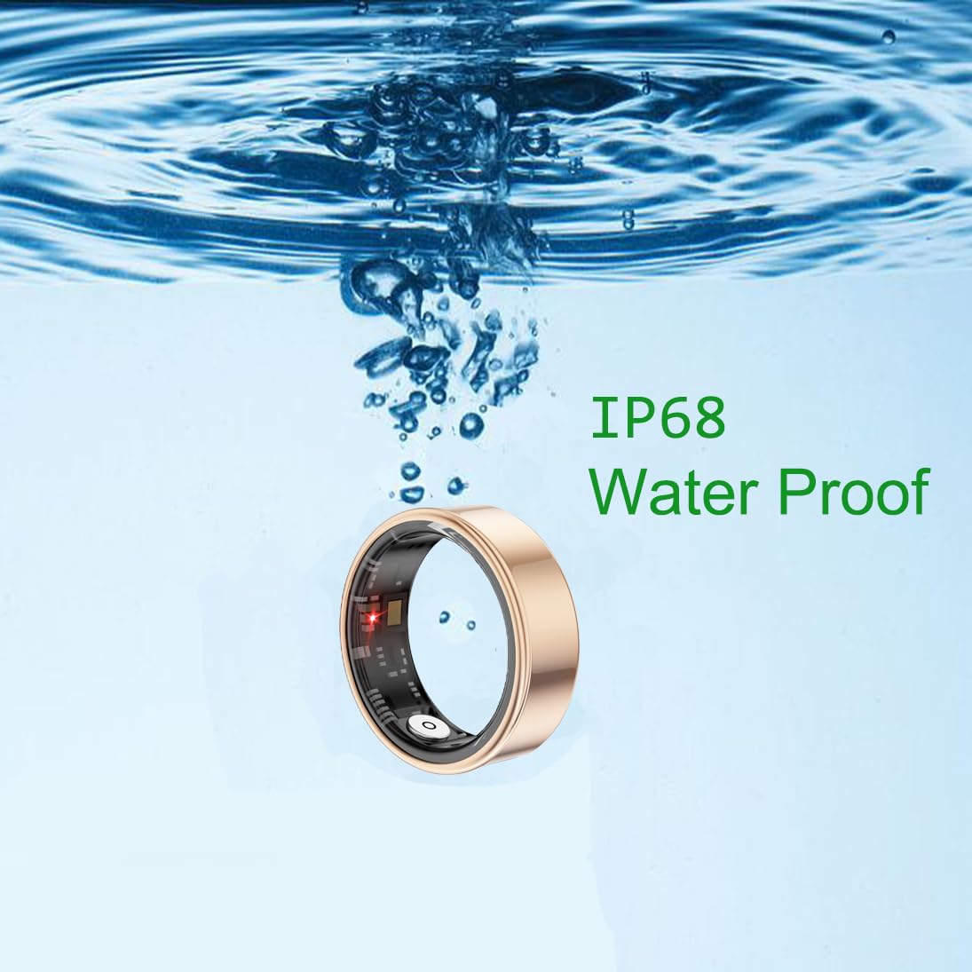 DV Essentials Smart Health Ring — Fitness, Sleep & Heart Rate Tracker with IP68 Waterproof