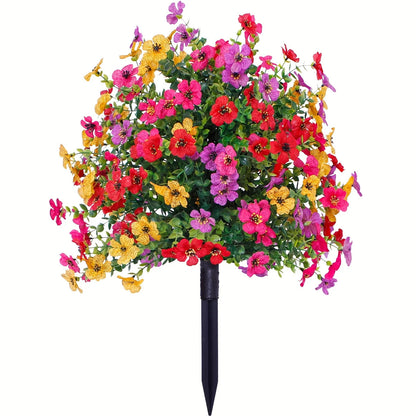 DV Essentials Eucalyptus & Violet Faux Botanical Arrangement — Artificial Greenery Centerpiece