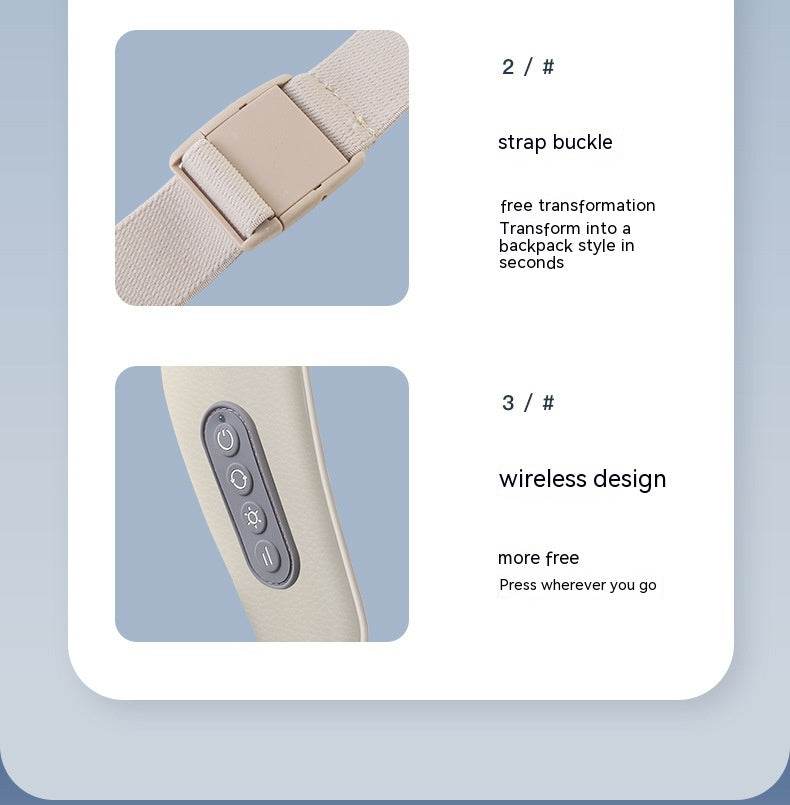 DV Essentials Cervical Relief Neck & Shoulder Massager — Heated Kneading Trapezius Therapy