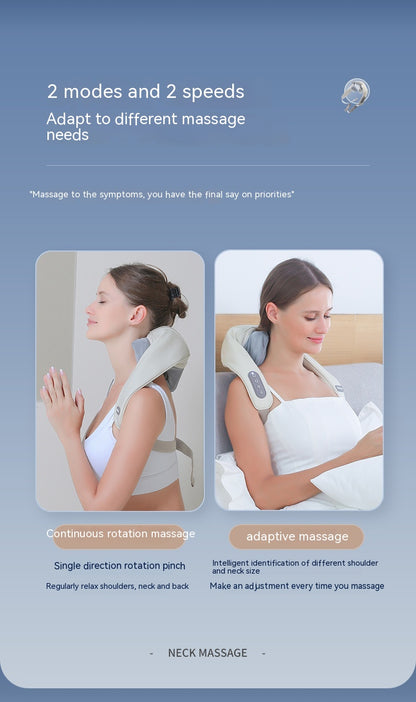 DV Essentials Cervical Relief Neck & Shoulder Massager — Heated Kneading Trapezius Therapy