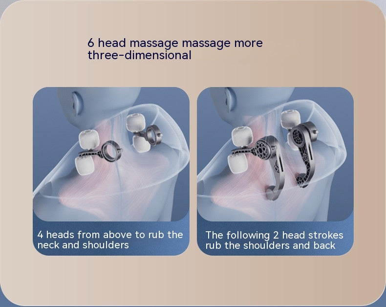 DV Essentials Cervical Relief Neck & Shoulder Massager — Heated Kneading Trapezius Therapy
