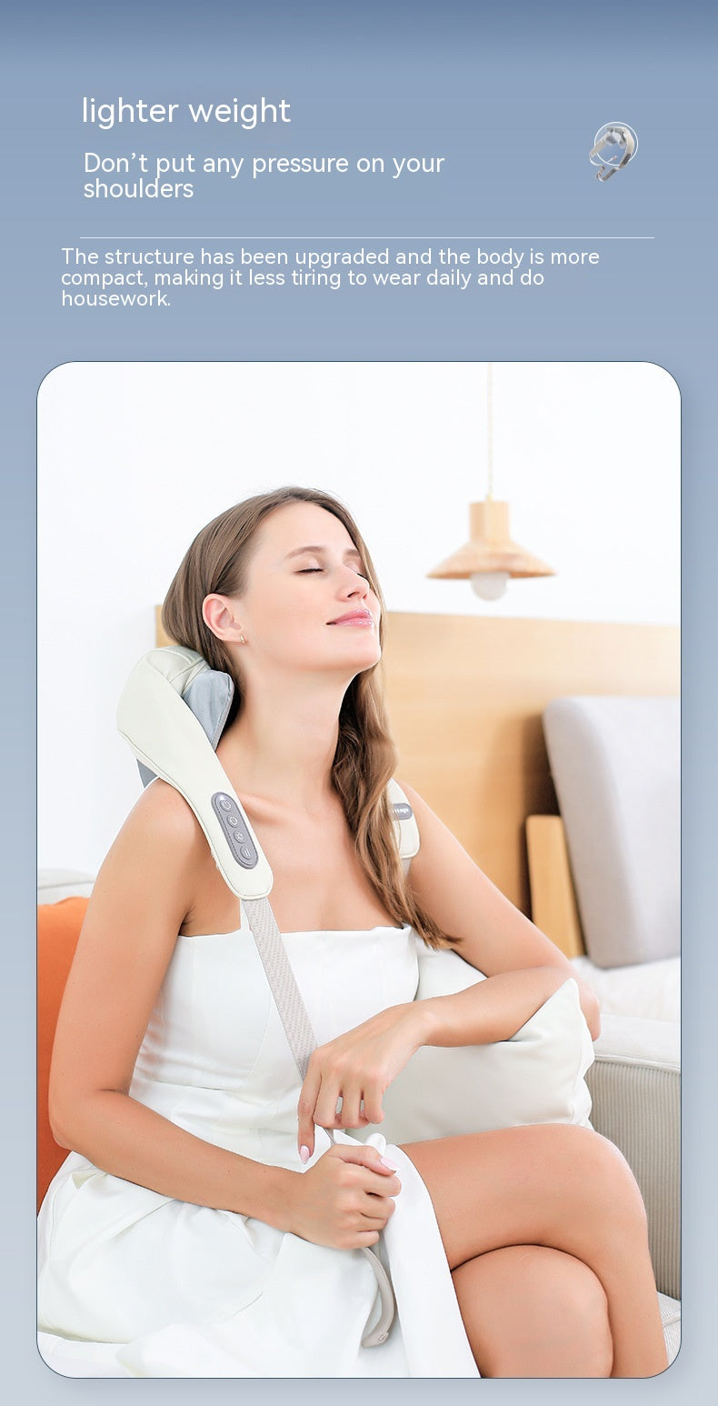 DV Essentials Cervical Relief Neck & Shoulder Massager — Heated Kneading Trapezius Therapy