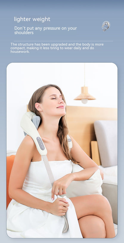 DV Essentials Cervical Relief Neck & Shoulder Massager — Heated Kneading Trapezius Therapy