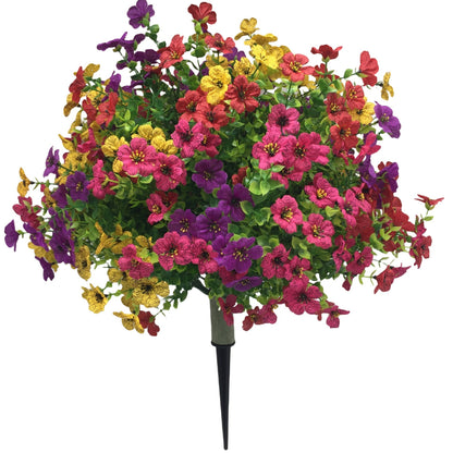 DV Essentials Eucalyptus & Violet Faux Botanical Arrangement — Artificial Greenery Centerpiece