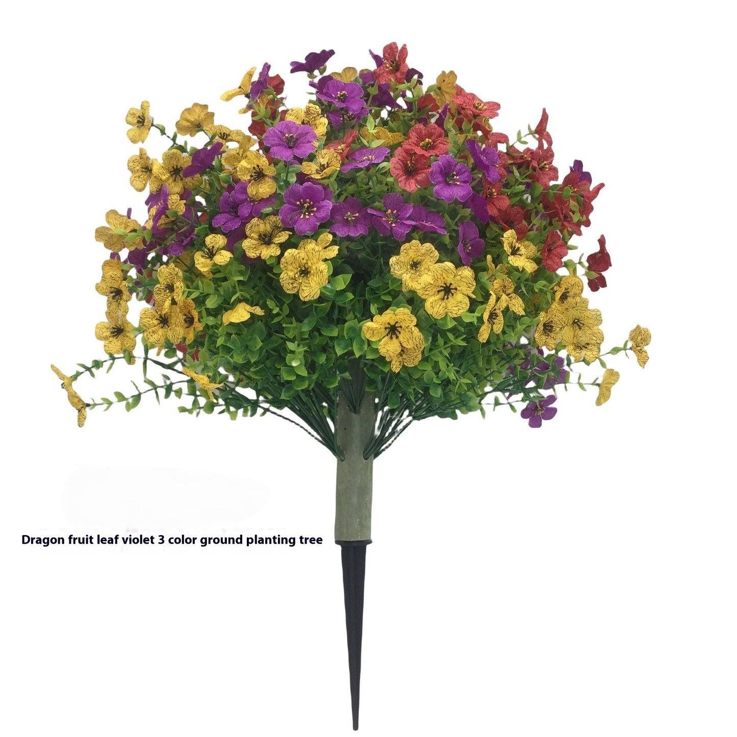 DV Essentials Eucalyptus & Violet Faux Botanical Arrangement — Artificial Greenery Centerpiece