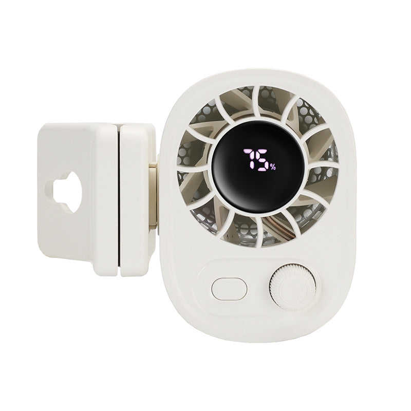 DV Essentials Portable Clip-On Desk Fan — USB Rechargeable with Adjustable Speed