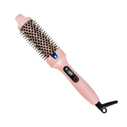 DV Essentials 2-in-1 Electric Straightening & Curling Comb — Portable Heated Styling Brush