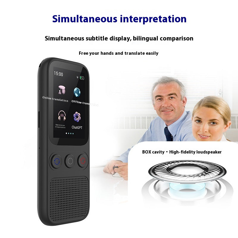 DV Essentials Pocket AI Translator — Multi-Language Offline & Real-Time Voice Translation Device