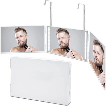 DV Essentials Tri-Fold Vanity DV Essentials Tri-Fold Vanity Mirror — Retractable Wall-Mounted with Adjustable Angles| Wall-Mounted