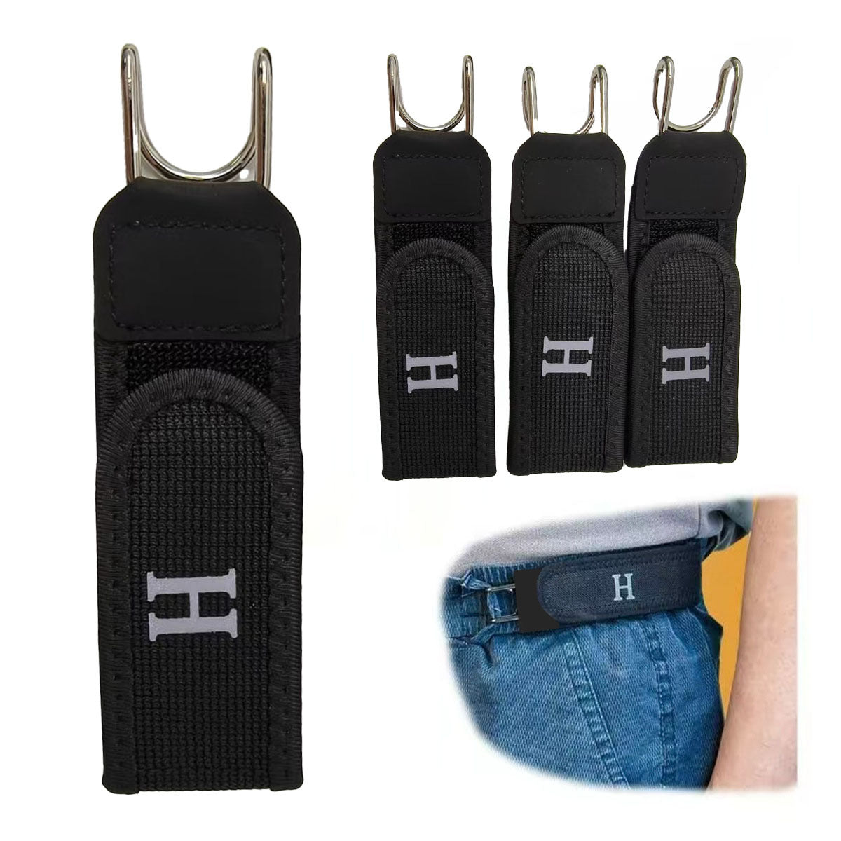 DV Essentials No-Buckle Adjustable Belt — Invisible Hook Stretch Belt for Everyday Comfort