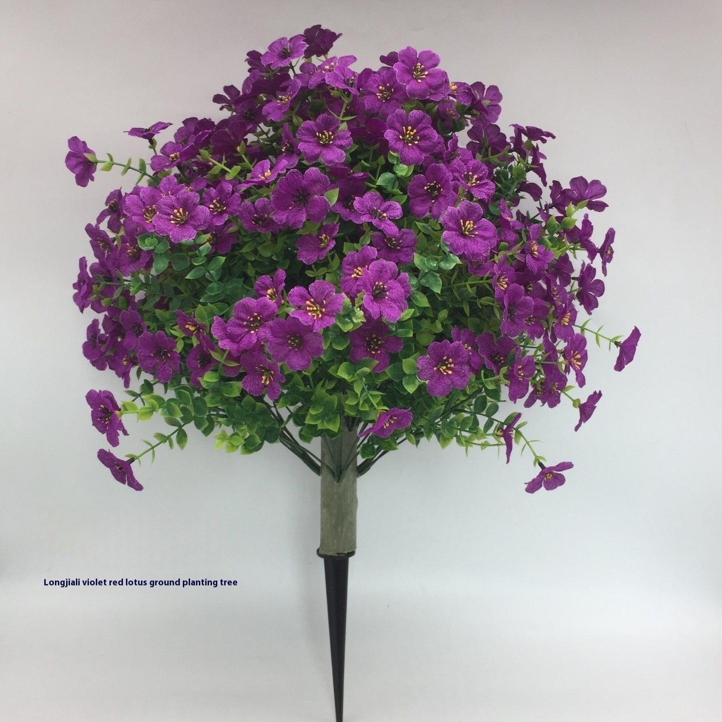 DV Essentials Eucalyptus & Violet Faux Botanical Arrangement — Artificial Greenery Centerpiece