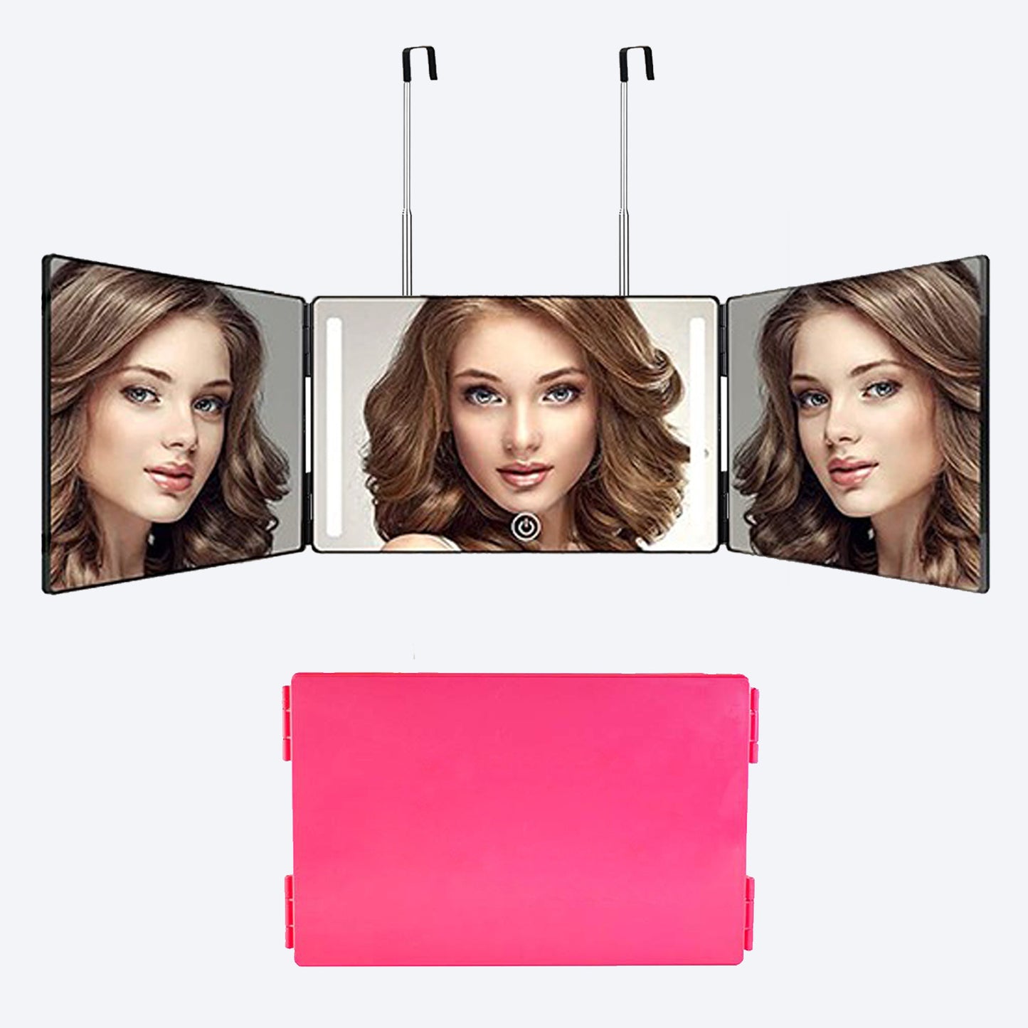 DV Essentials Tri-Fold Vanity DV Essentials Tri-Fold Vanity Mirror — Retractable Wall-Mounted with Adjustable Angles| Wall-Mounted