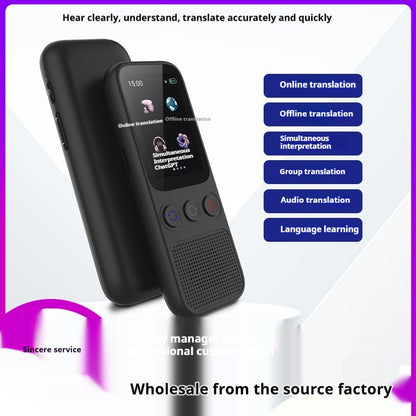 DV Essentials Pocket AI Translator — Multi-Language Offline & Real-Time Voice Translation Device
