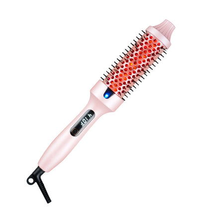 DV Essentials 2-in-1 Electric Straightening & Curling Comb — Portable Heated Styling Brush