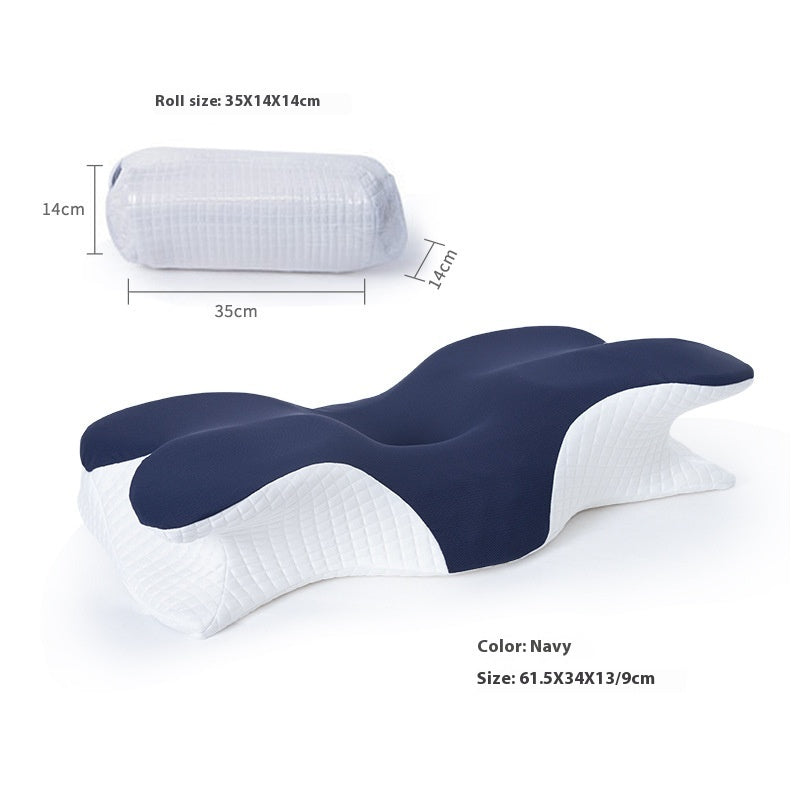 DV Essentials Memory Foam Travel Neck Pillow — Slow Rebound Cervical Support
