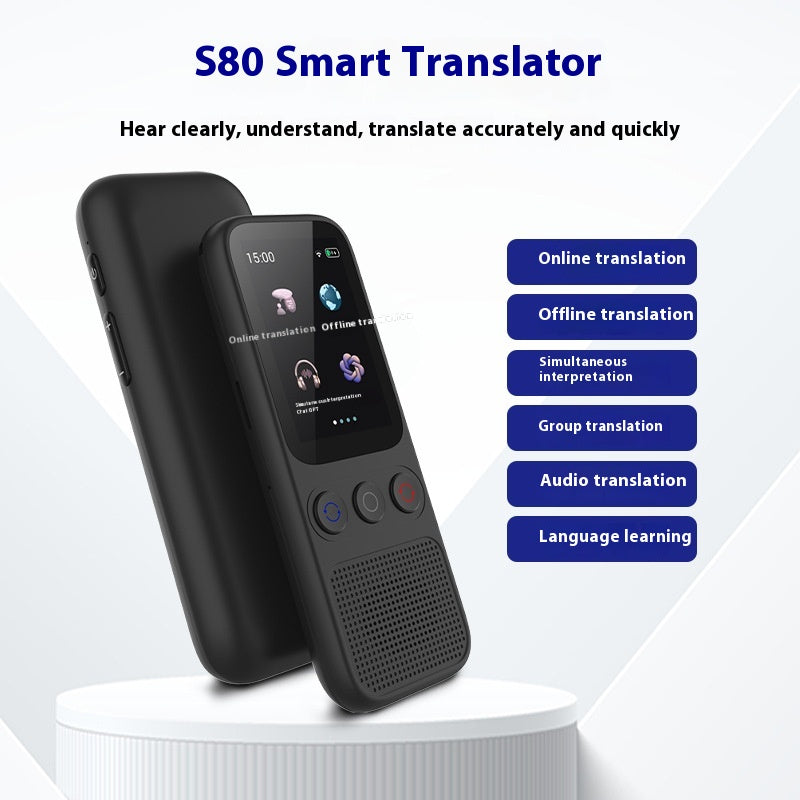 DV Essentials Pocket AI Translator — Multi-Language Offline & Real-Time Voice Translation Device