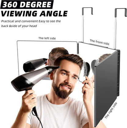 DV Essentials Tri-Fold Vanity DV Essentials Tri-Fold Vanity Mirror — Retractable Wall-Mounted with Adjustable Angles| Wall-Mounted