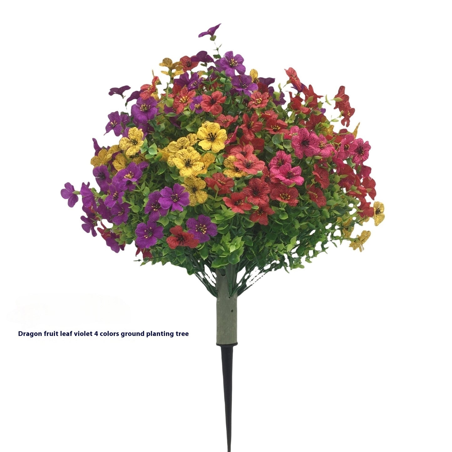 DV Essentials Eucalyptus & Violet Faux Botanical Arrangement — Artificial Greenery Centerpiece