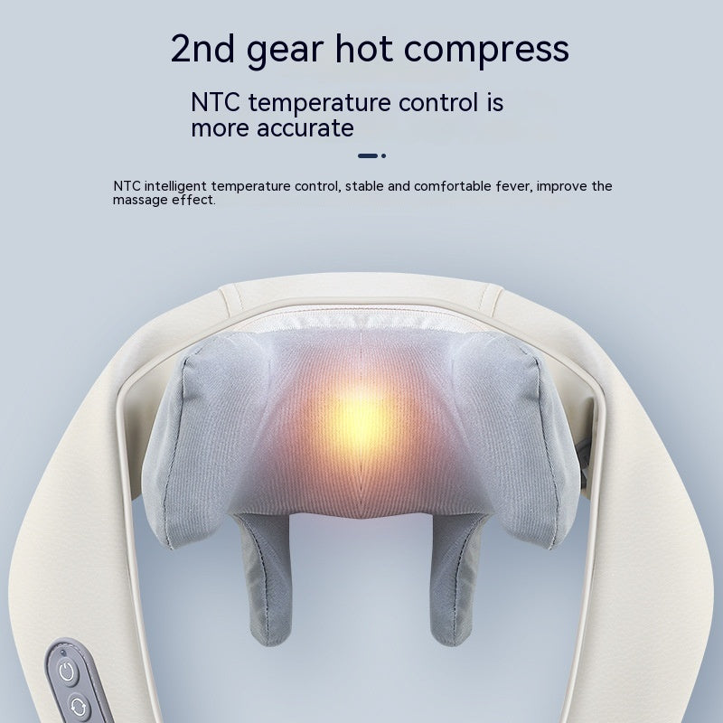 DV Essentials Cervical Relief Neck & Shoulder Massager — Heated Kneading Trapezius Therapy